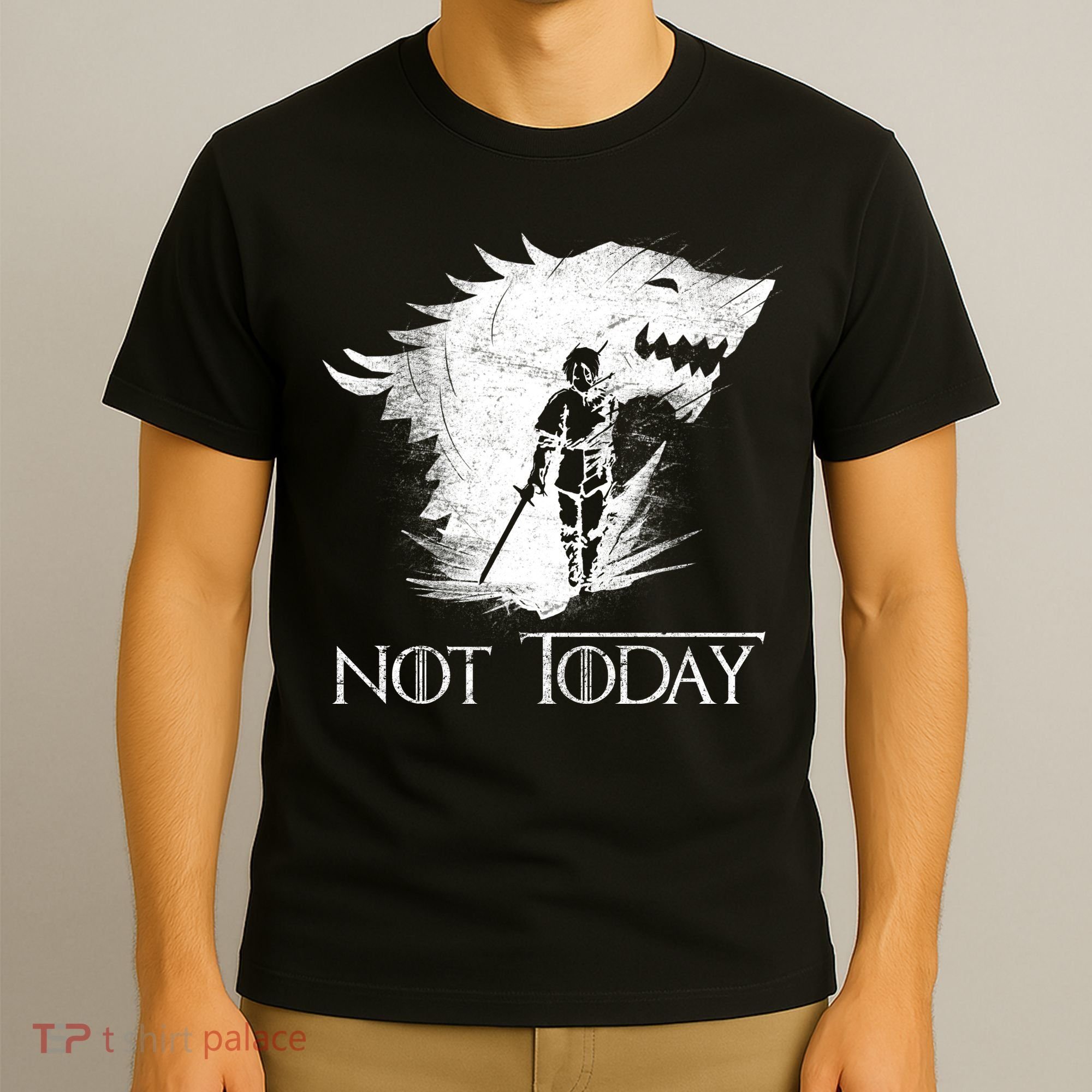 Not Today Arya Wolf T-Shirt
