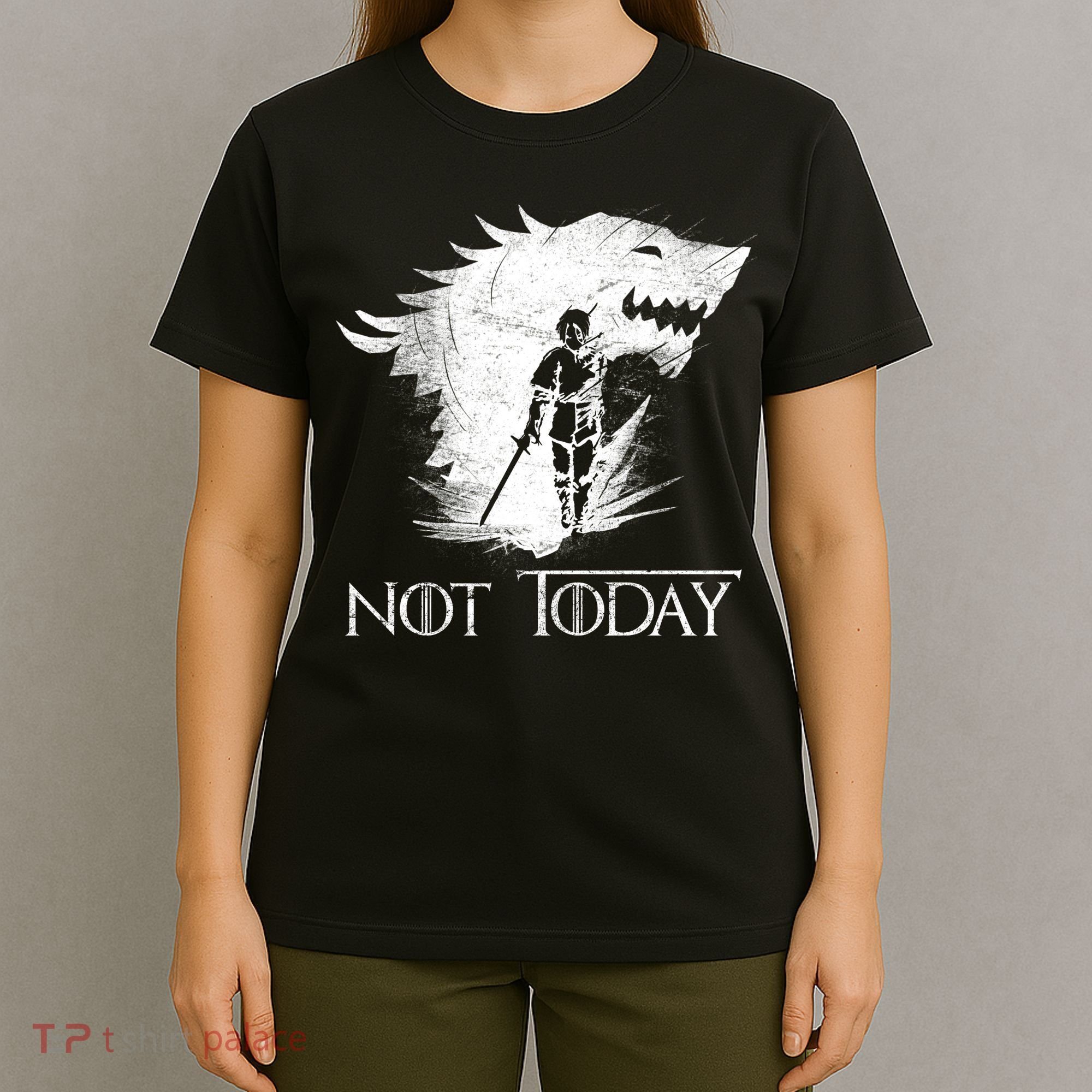 Not Today Arya Wolf T-Shirt
