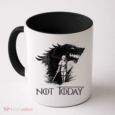 Not Today Arya Wolf Coffee Mug