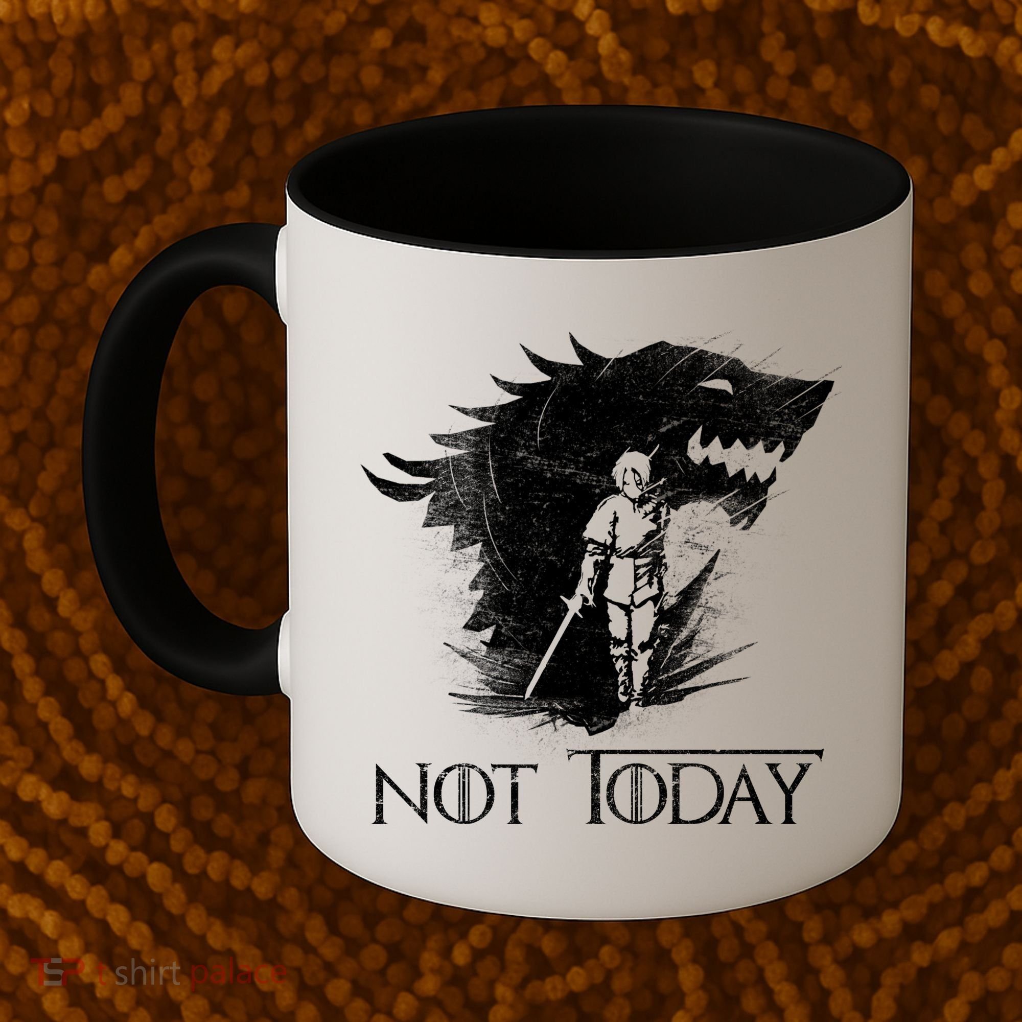 Not Today Arya Wolf Coffee Mug