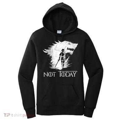 Not Today Arya Wolf Women's Hoodie