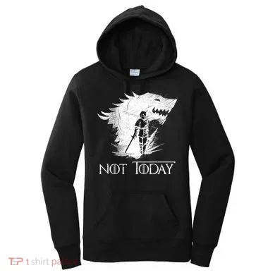 Not Today Arya Wolf Women's Hoodie