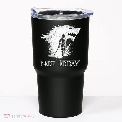 Not Today Arya Wolf Tumbler