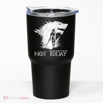 Not Today Arya Wolf Tumbler