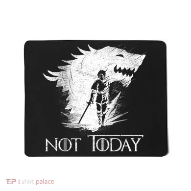 Not Today Arya Wolf Mousepad