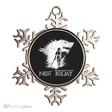Not Today Arya Wolf Ornament