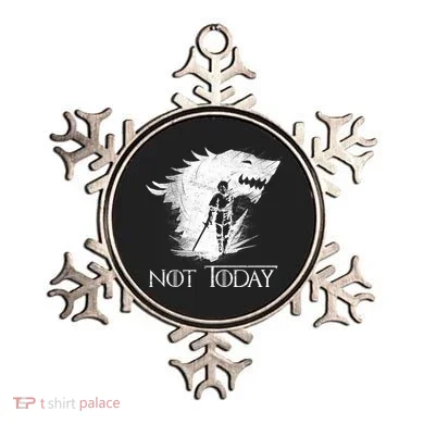 Not Today Arya Wolf Ornament