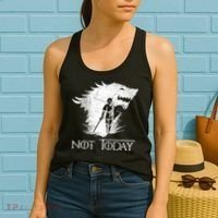 Not Today Arya Wolf Women's Tank Top thumb 2