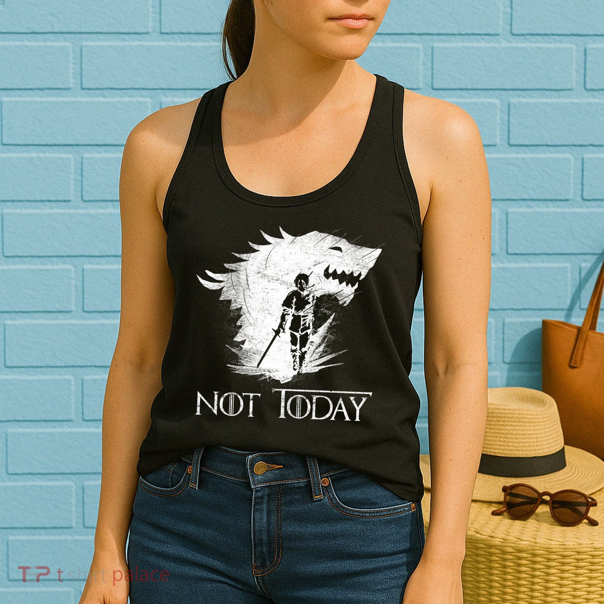 Not Today Arya Wolf Women's Tank Top