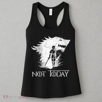Not Today Arya Wolf Women's Tank Top thumb 3