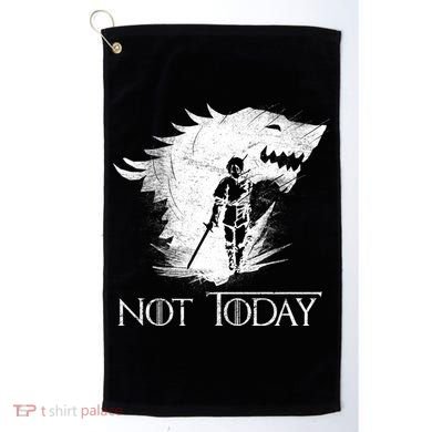 Not Today Arya Wolf Golf Towel
