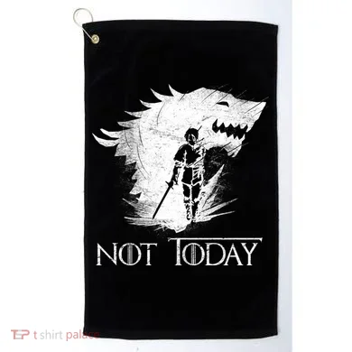 Not Today Arya Wolf Golf Towel