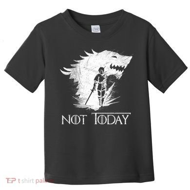 Not Today Arya Wolf Toddler T-Shirt