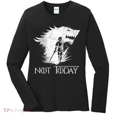 Not Today Arya Wolf Women's Long Sleeve Shirt