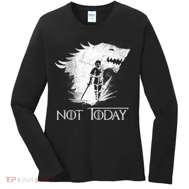 Not Today Arya Wolf Women's Long Sleeve Shirt