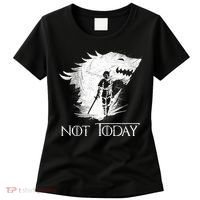 Not Today Arya Wolf Women's T-Shirt thumb 0