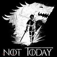 Not Today Arya Wolf Women's T-Shirt thumb 6