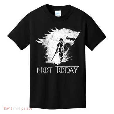 Not Today Arya Wolf Kids T-Shirt