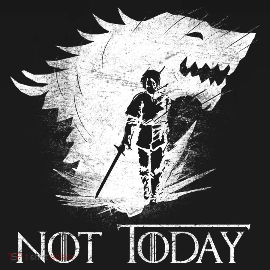 Not Today Arya Wolf Kids T-Shirt