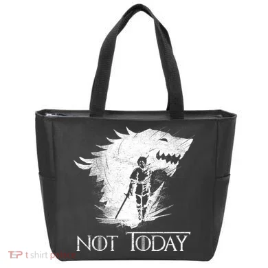 Not Today Arya Wolf Tote Bag