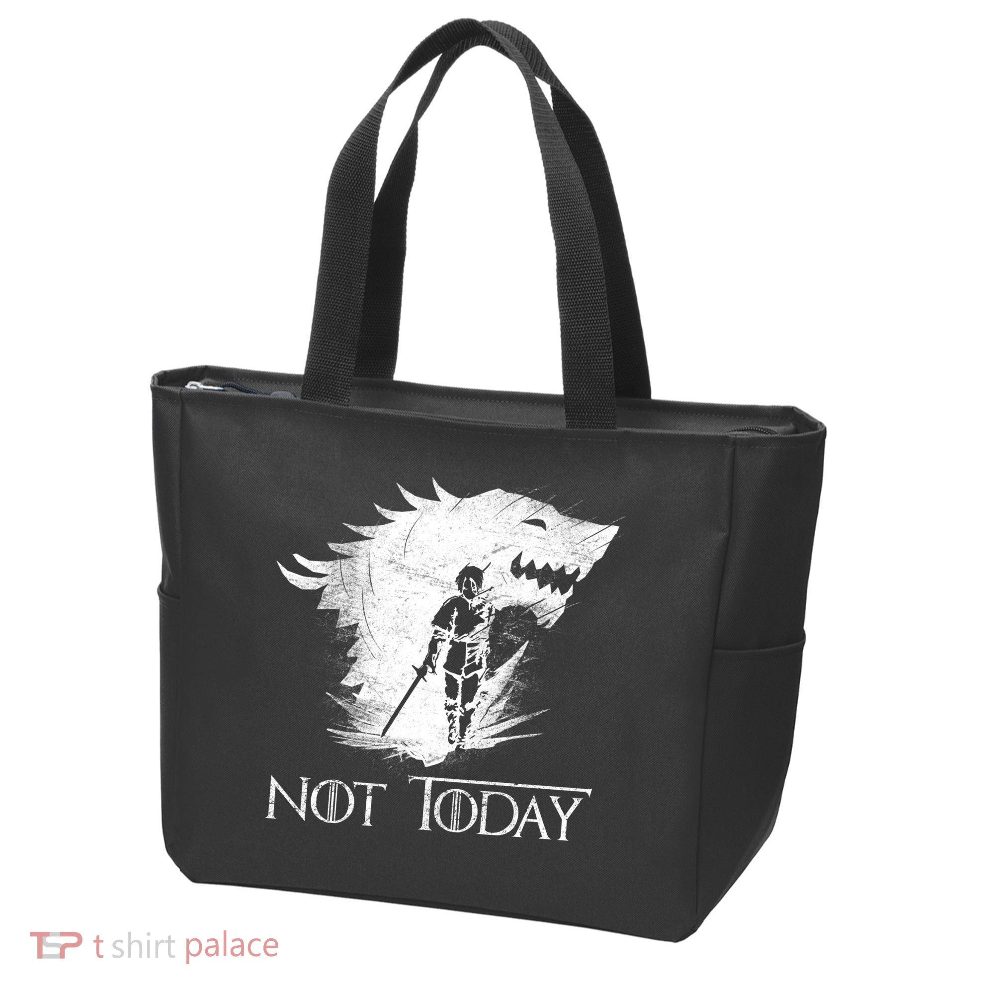 Not Today Arya Wolf Tote Bag