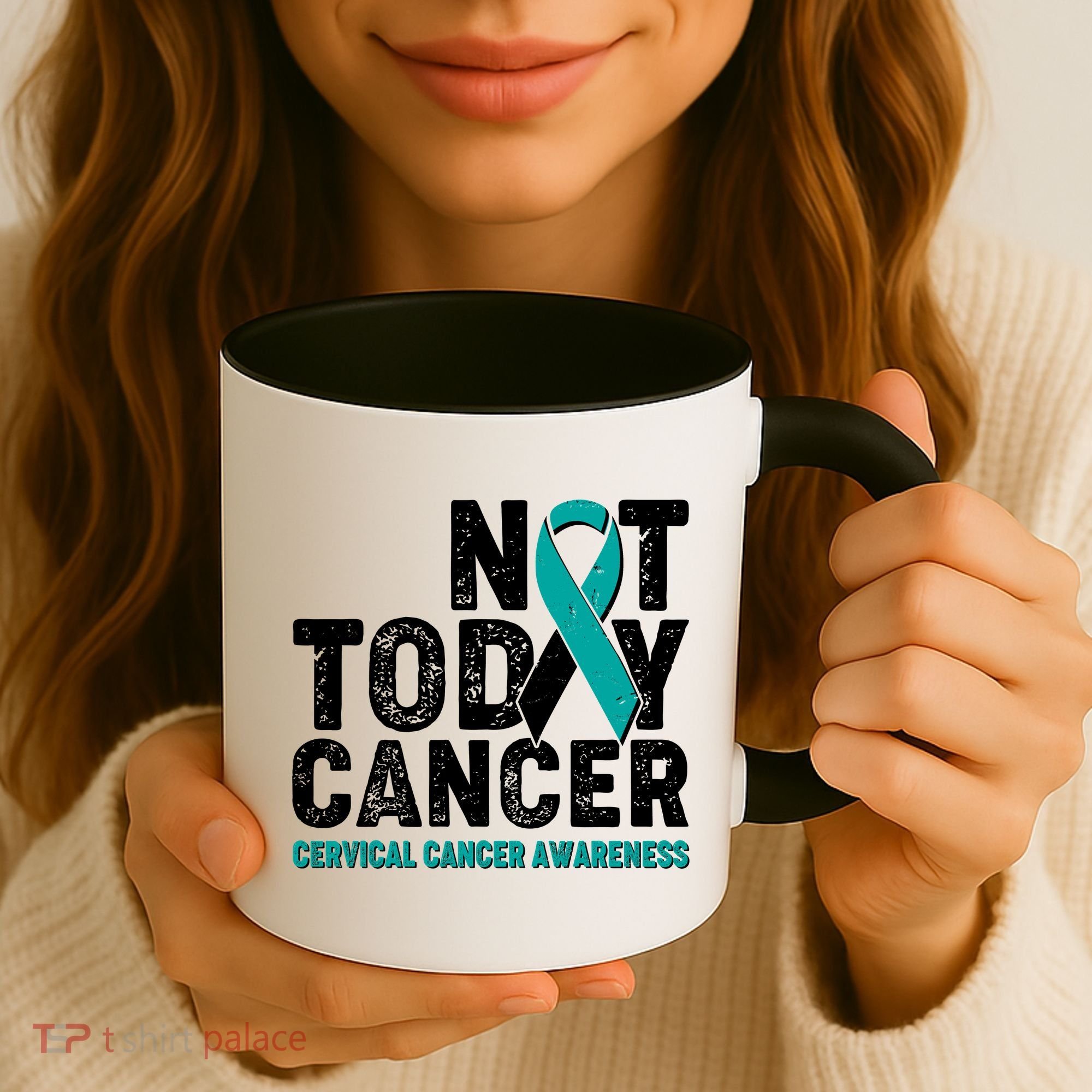 Not Today Cancer Cervical Cancer Awareness Coffee Mug