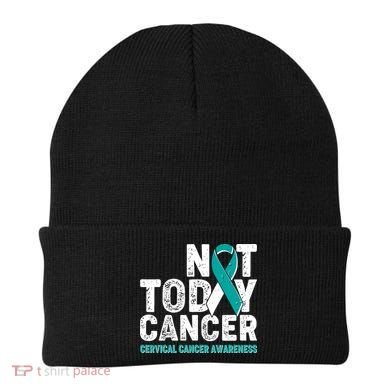 Not Today Cancer Cervical Cancer Awareness Beanie