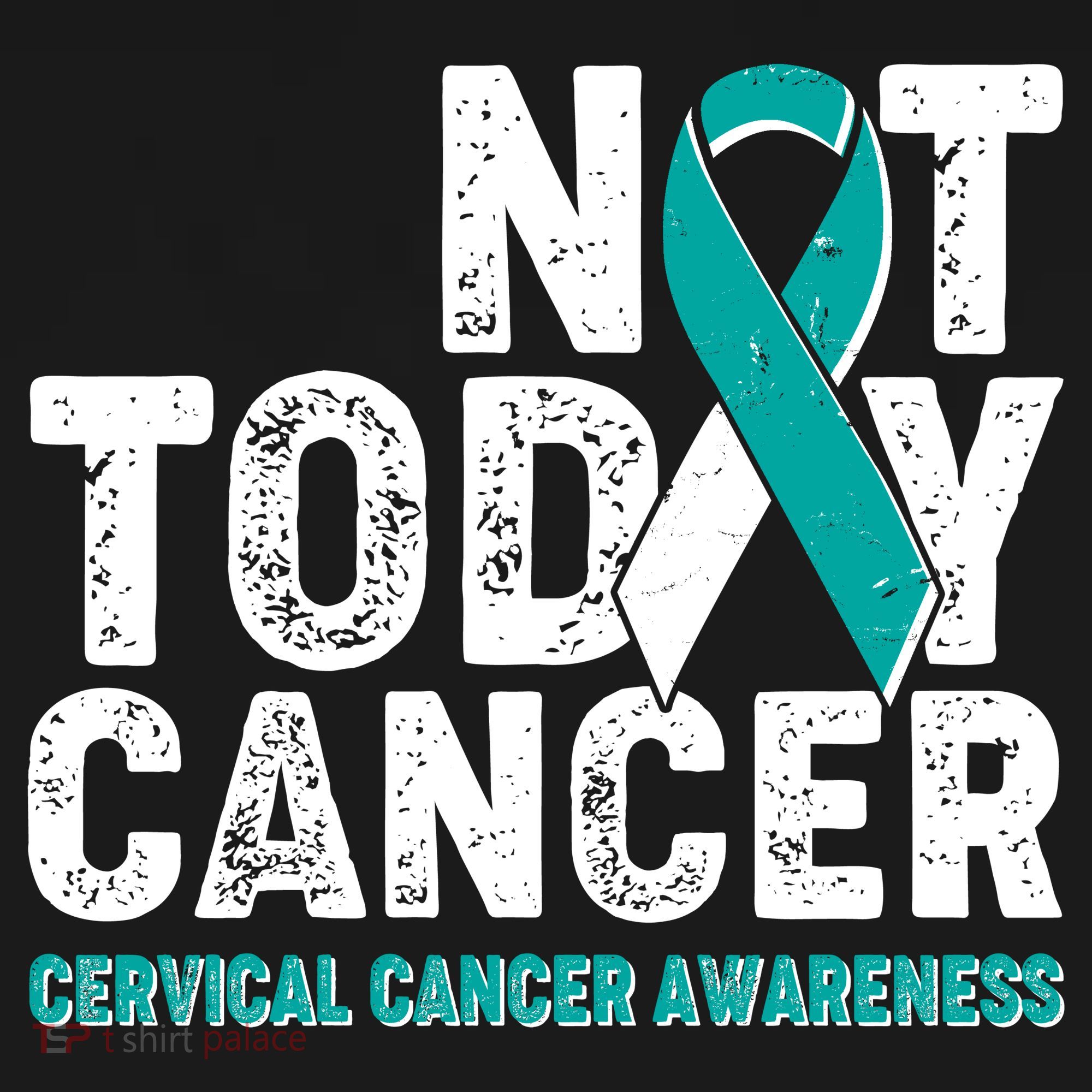 Not Today Cancer Cervical Cancer Awareness Polo
