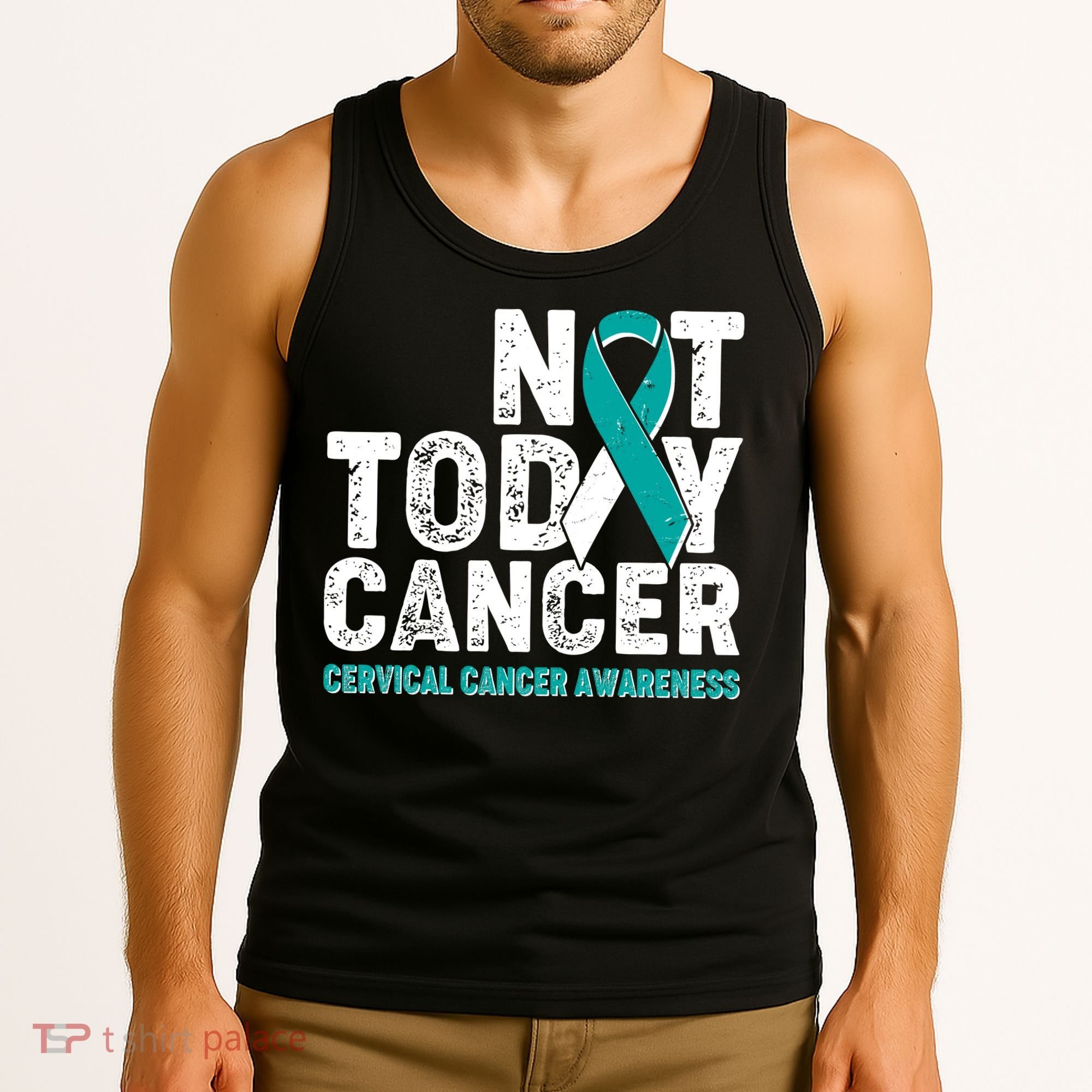 Not Today Cancer Cervical Cancer Awareness Tank Top