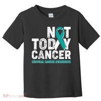 Not Today Cancer Cervical Cancer Awareness Toddler T-Shirt thumb 0