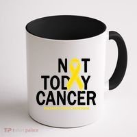 Not Today Cancer Childhood Awareness Coffee Mug thumb 1