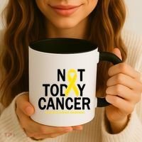 Not Today Cancer Childhood Awareness Coffee Mug thumb 3