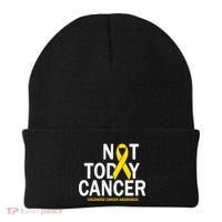 Not Today Cancer Childhood Awareness Beanie thumb 0