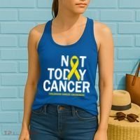 Not Today Cancer Childhood Awareness Women's Tank Top thumb 2