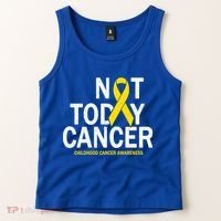 Not Today Cancer Childhood Awareness Tank Top thumb 2