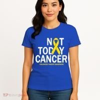 Not Today Cancer Childhood Awareness Women's T-Shirt thumb 4