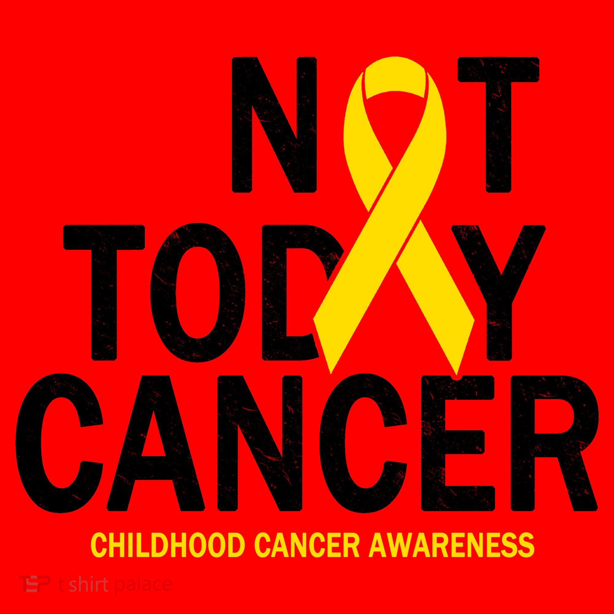 Not Today Cancer Childhood Awareness Santa Hat