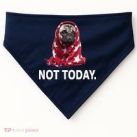 Not Today Funny Pug USA-Made Doggie Bandana thumb 0