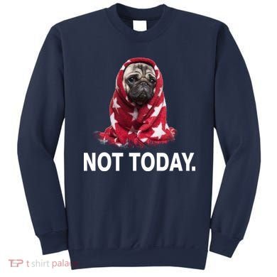 Not Today Funny Pug Sweatshirt