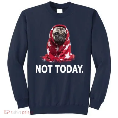 Not Today Funny Pug Sweatshirt