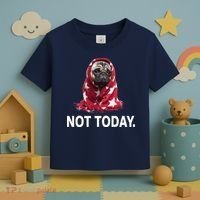 Not Today Funny Pug Toddler T-Shirt thumb 3