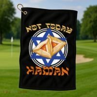 Not Today Haman  Golf Towel thumb 1