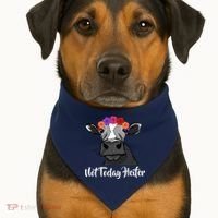 Not Today Heifer USA-Made Doggie Bandana thumb 1