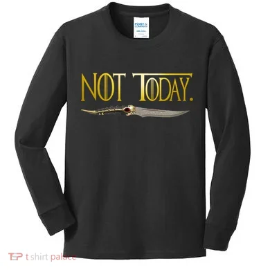 Not Today Limited Edition Kids Long Sleeve Shirt