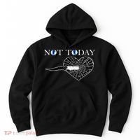 Not Today Night King Slayer Hoodie thumb 0
