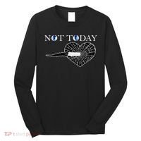 Not Today Night King Slayer Long Sleeve Shirt thumb 0