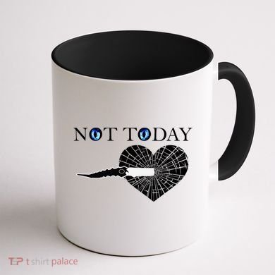 Not Today Night King Slayer Coffee Mug back