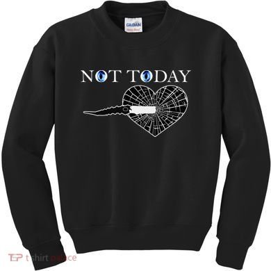 Not Today Night King Slayer Kids Sweatshirt