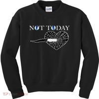 Not Today Night King Slayer Kids Sweatshirt thumb 0