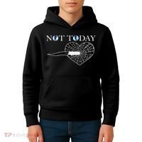Not Today Night King Slayer Kids Hoodie thumb 4
